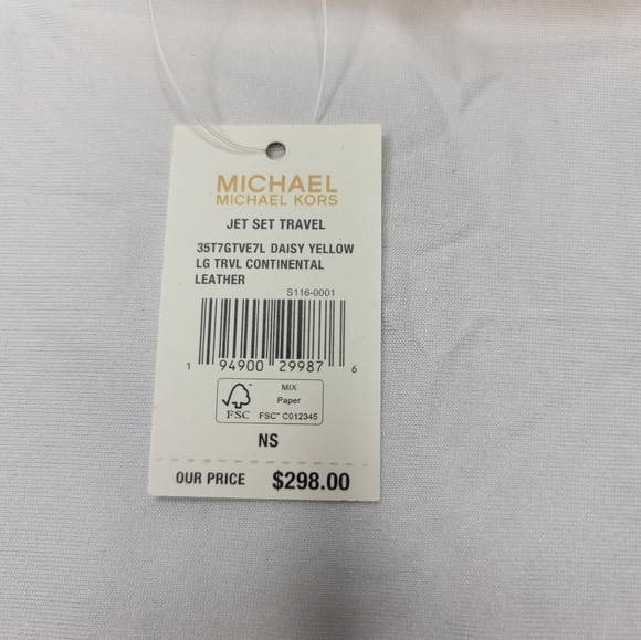 Michael Kors Yellow Wallet - Picture 4 of 4